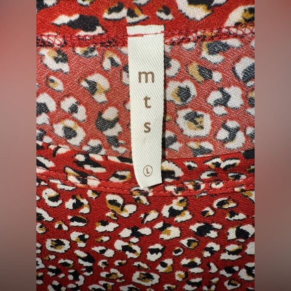 Boutique Floral Printed Wrap Style Dress Size Womens Large - Picture 9 of 10